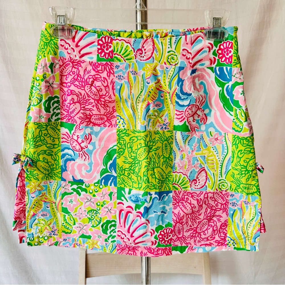 Cotton Connection Preppy Patchwork Skort Size 4 Z… - image 1